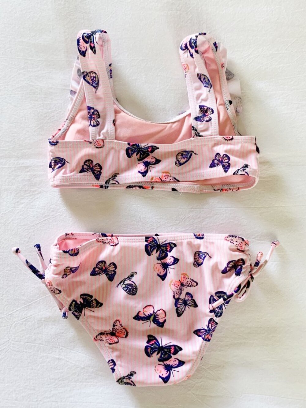 Kenzie Ruffled Swimsuit • Butterflies • 4T - Picture 2 of 3